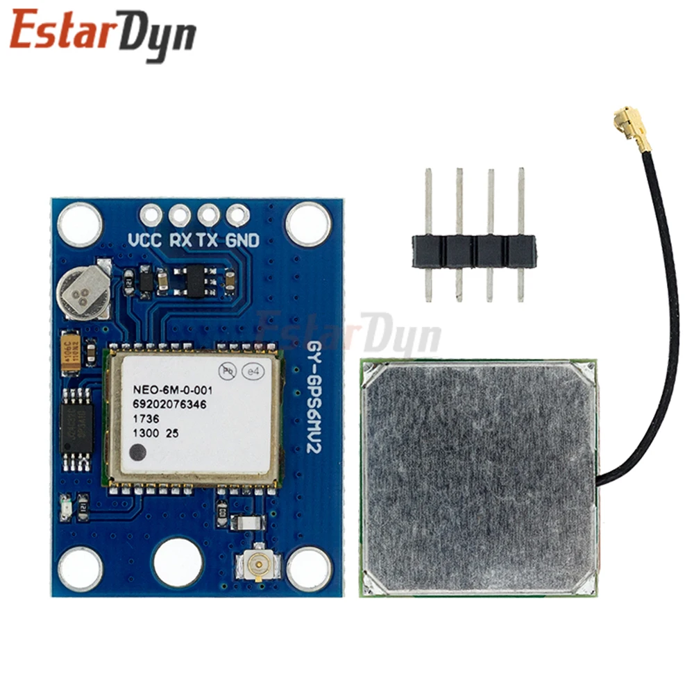 Estardyn GY-NEO6MV2  GYNEO-6M GPS Module with Ceramic Antenna EEPROM for APM2.5 MWC