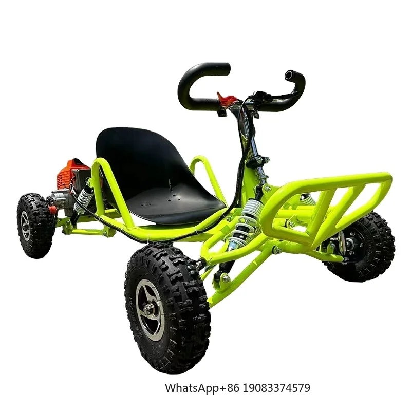 Новый 80CC педаль газа Go Kart вездеход UTV пляжный дрифт-велосипед с двухтактным двигателем скорость 35 км/ч для приключений на открытом воздухе