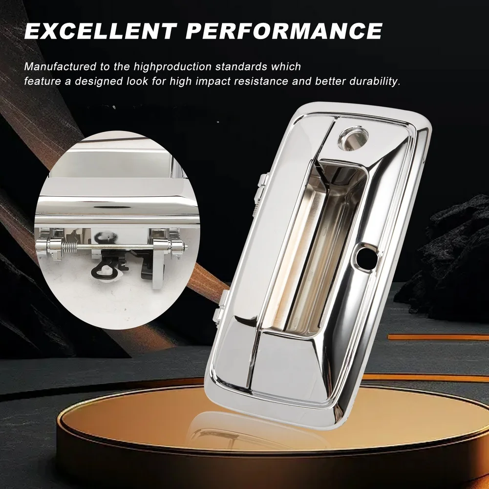 

Высокопрочная ручка двери багажника, как показано на изображении, прямая замена ручки двери багажника с отверстием для камеры.