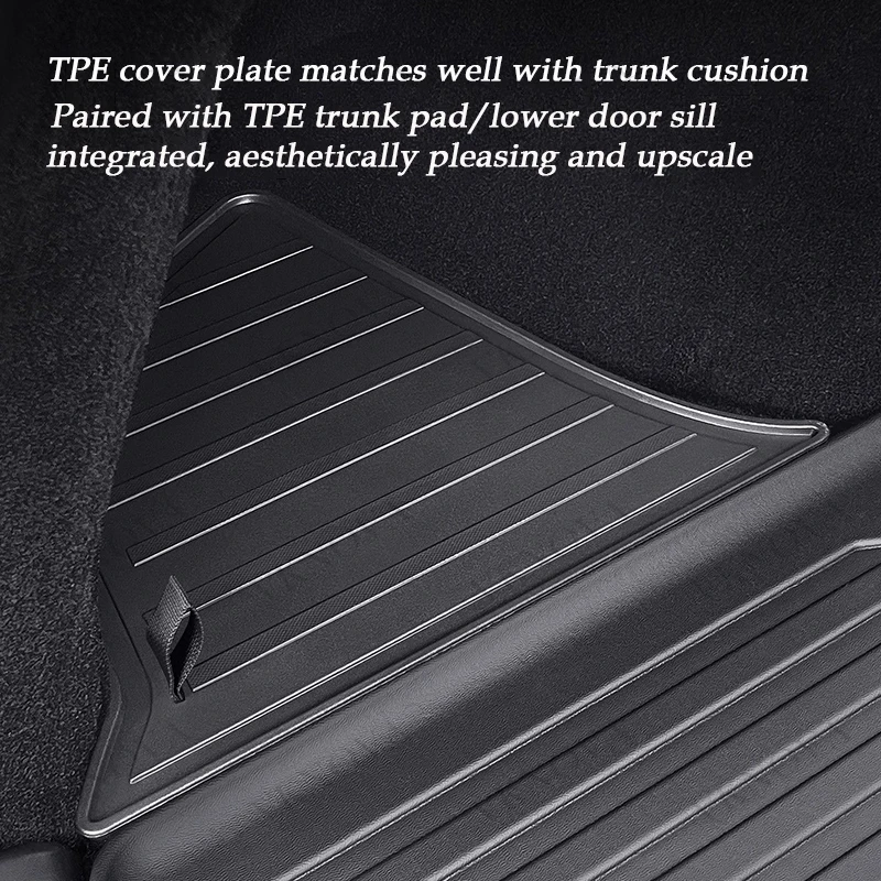 For Tesla New Model Y 2025 2026 Launch Juniper Rear Trunck Side Storage Box with Flocking or TPE Lids Covers and Drawstring