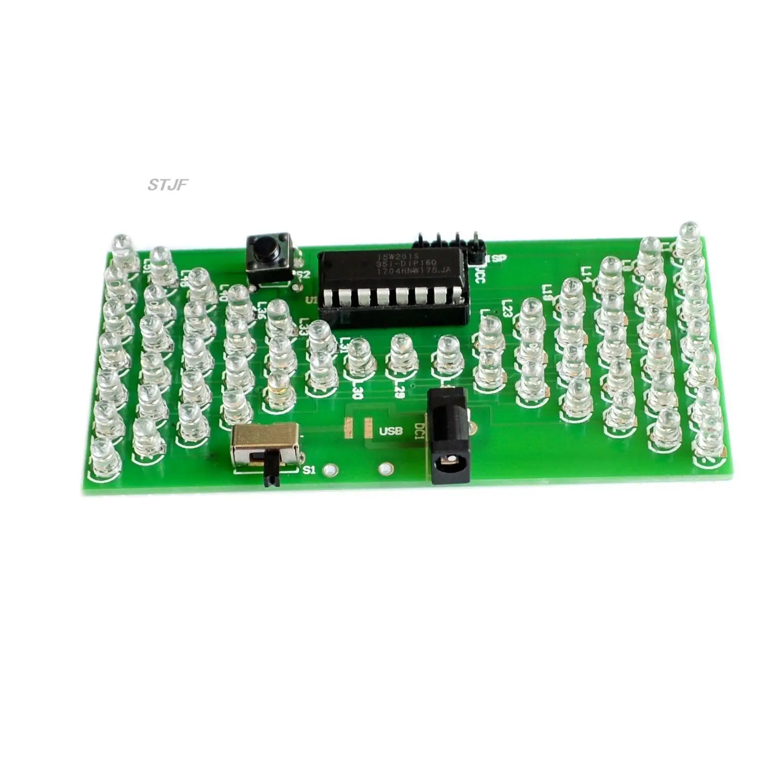 5V Electronic Hourglass DIY Kit Funny Electric Production Kits Precise With LED Lamps Double Layer PCB Board 84*40mm