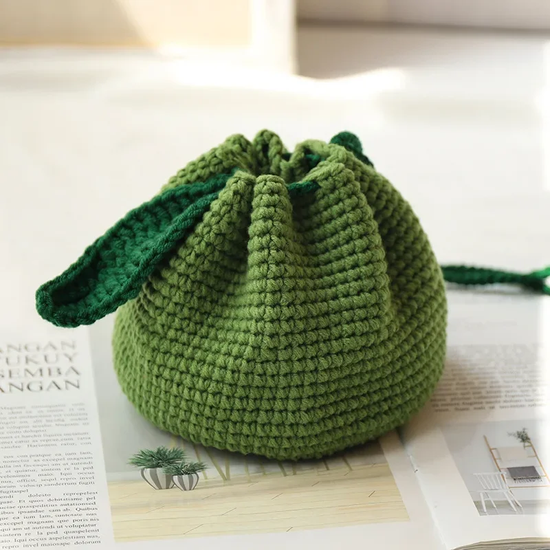 DIY regalo creativo Navidad calabaza mochila hilo enganchado a mano