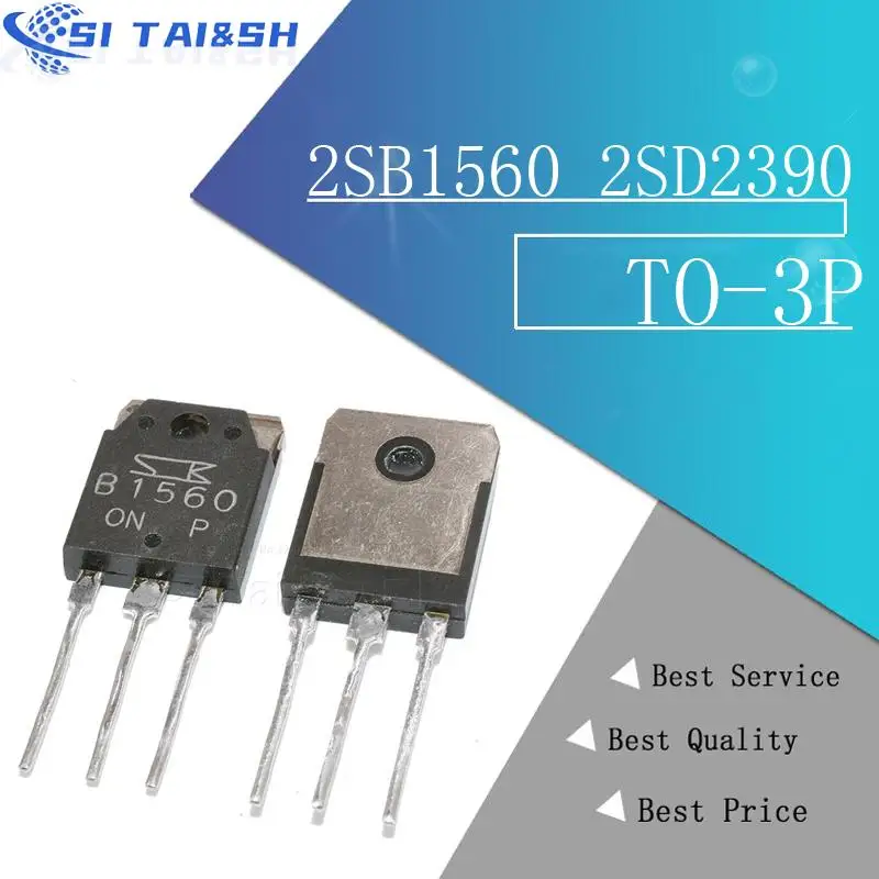 

4PCS B1560 D2390 2 pairs (2pcs 2SB1560 + 2psc 2SD2390) Waterproof shell