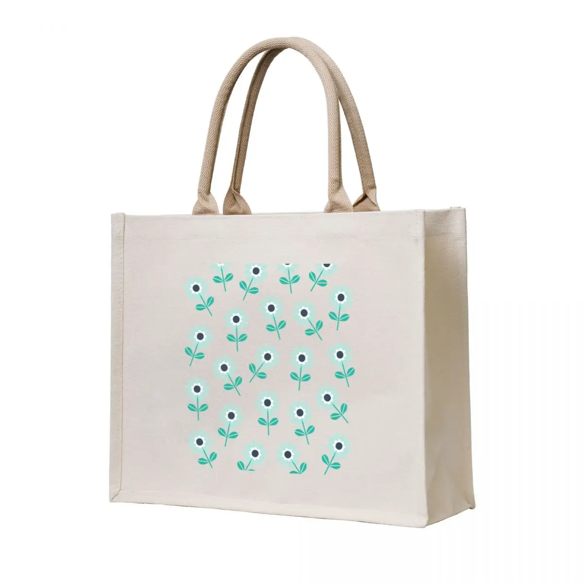 Spring Daisies on Mint Green Tote Bag Gift bag Lady bag Women bags tote bags aesthetic