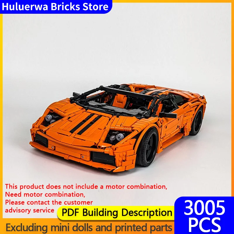 

Speed Racing Car Model MOC Building Bricks Murcielago Roadster Modular Technology Gifts Holiday Assemble Children Toys Suit
