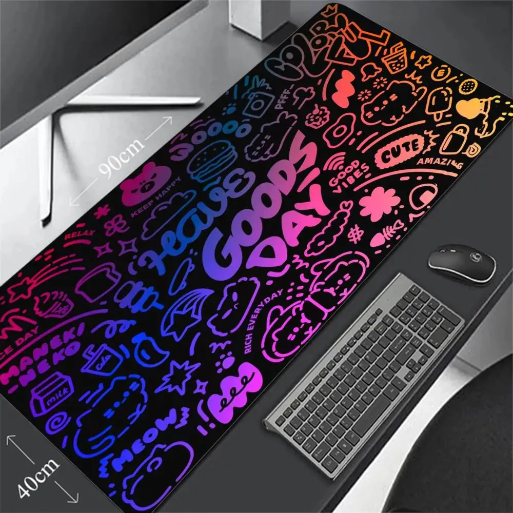 

Большой коврик для мыши, офисный коврик, резиновый противоскользящий коврик для мыши, настольный коврик, аксессуары для ПК, настольные аксессуары, универсальные для всех сценарий