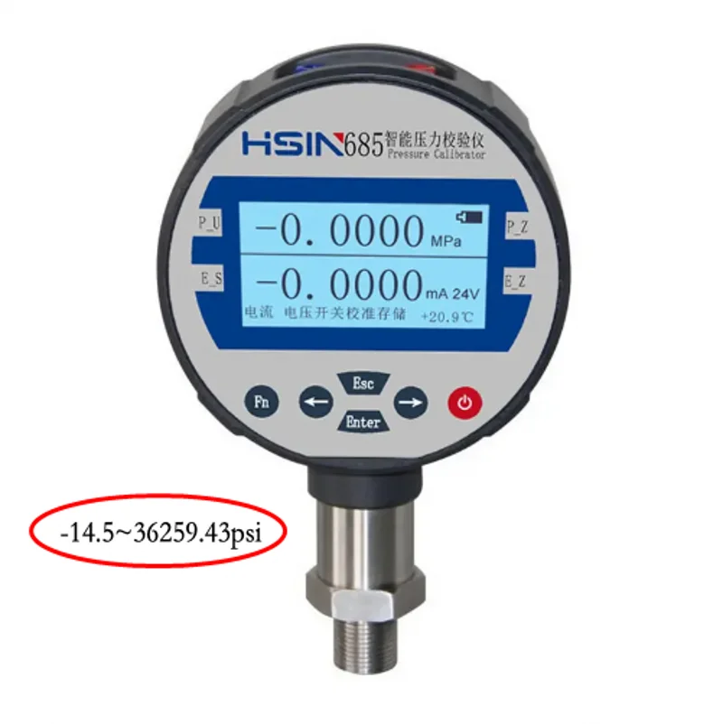 HSIN685 High precision Digital Pressure Gauge Calibration digital Vacuum meter 0-30mA pressure gauge meter manometer 2500 bar