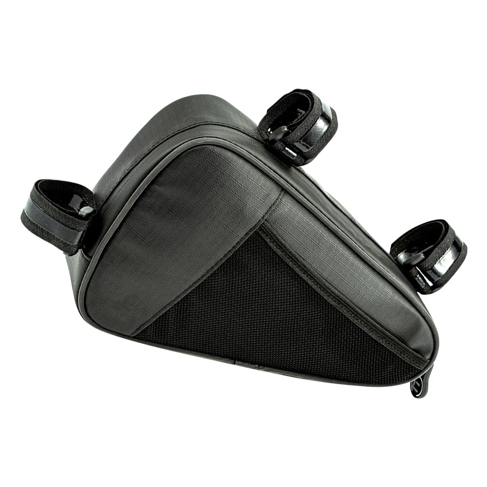 

1pc Waterproof Bike Pouch Front Frame Bag Large Capacity Bicycle Storage With Reflective Straps Cycling Accessory Tool Phone
