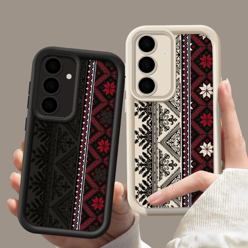 Vintage Totem Pattern Case For Samsung Galaxy S24 FE S26 S25