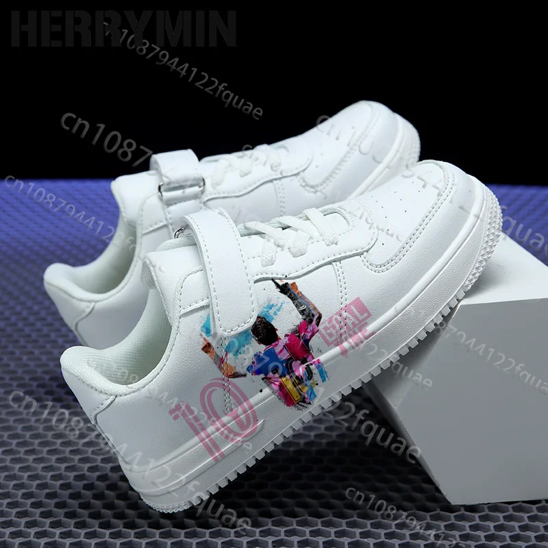 

World Football Matches 10 GOAT Argentina Student Children Sneakers Black White Blue Pattern Shoes Design Gift for Boys Girls