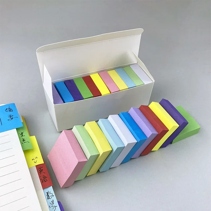 1100 sheets Colorful Sticky Notes Strong Adhesion Posted It Note Pads Planner Sticker Memo Pad School Office Stationery Supplies
