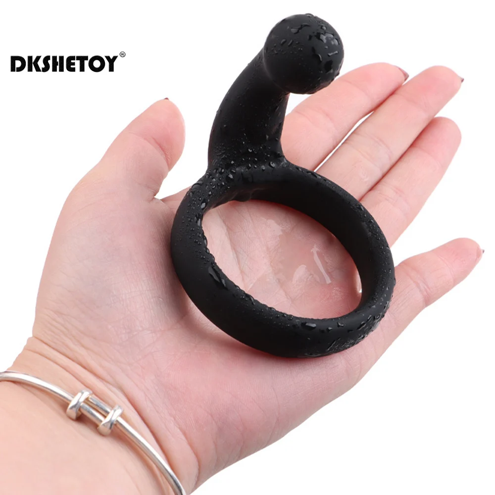 Prostate Massage Penis Ring Sex Toys for Men Delay Ejaculation Long Lasting Sperm cockrings Silicone sleeve cock for adults 18+