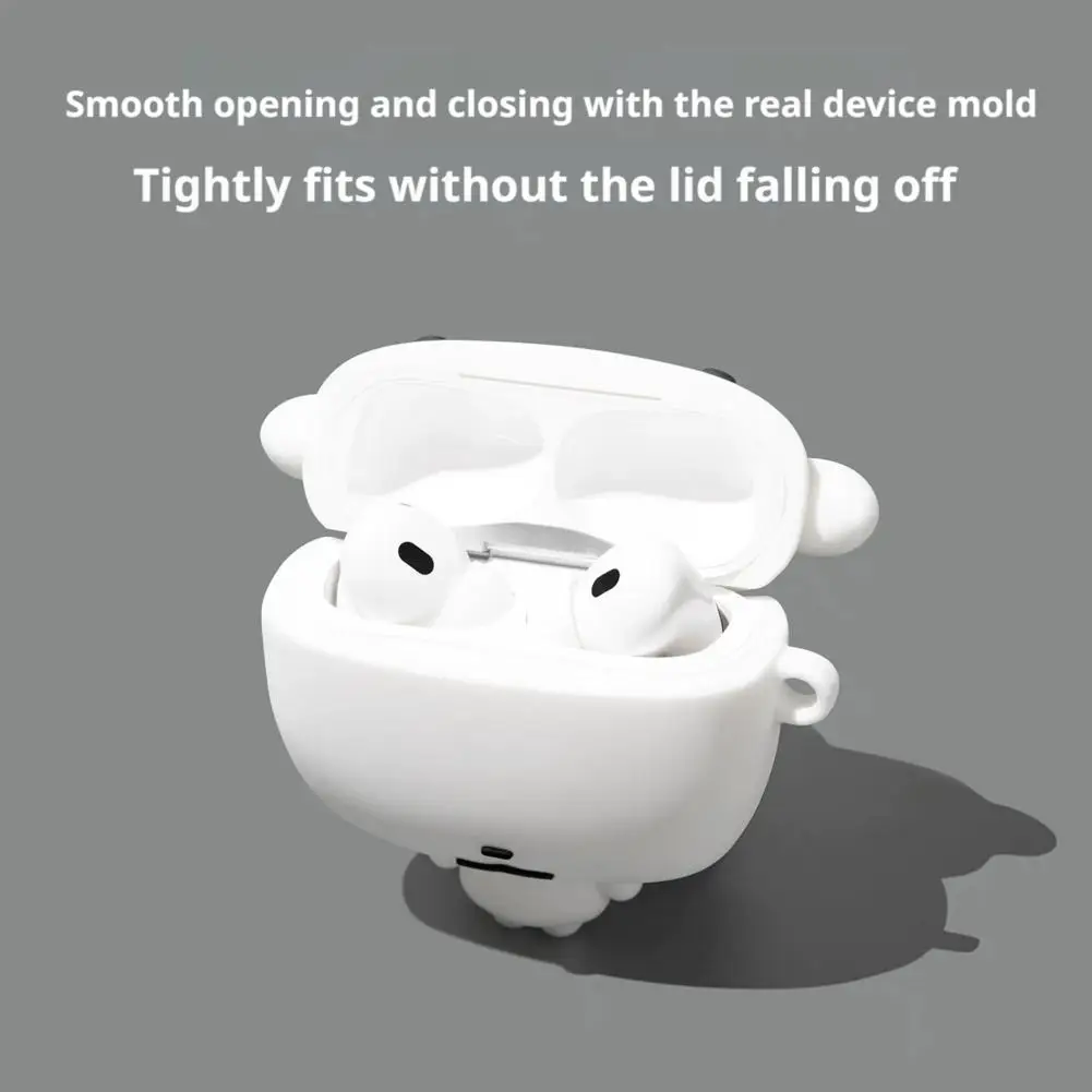 For AirPods 4 Pro 2 3 Case 3D Cute Cartoon Puppy Dog Soft Silicone Wireless Earphone Protect Cover Fit AirPods 1 2 Accessories view 4