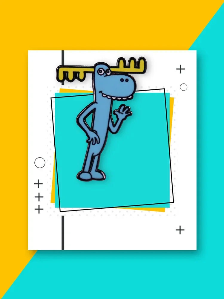 بروش على شكل حيوان متكتل للأطفال ، شارة أيل لطيفة ، شجرة سعيدة ، هدية للأصدقاء #6