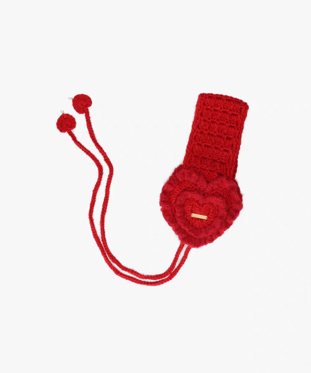Hand Knitted 2Way Hook Flower Ear Muffs Manual Weaving Ear Protection Fashionable Accessories for Men And Women