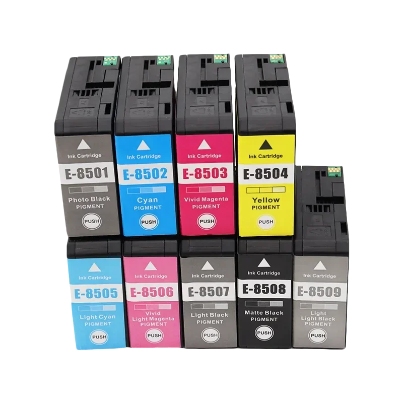 T8501 Ink Cartridge Compatible for Epson SureColor P800 Wide Format Inkjet Printer Pigment Ink With chip T8509