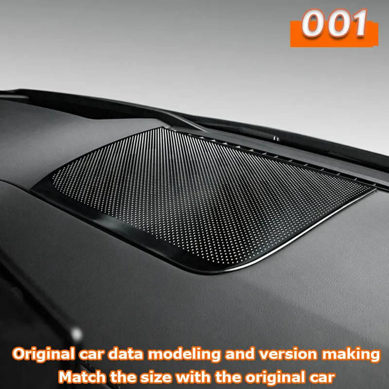 14pcs For ZEEKR 001 2024 2025 Car Door horn cover Dashboard speaker cover Trunk Loudspeaker Lid sticker Audio Trumpet Shell Kit