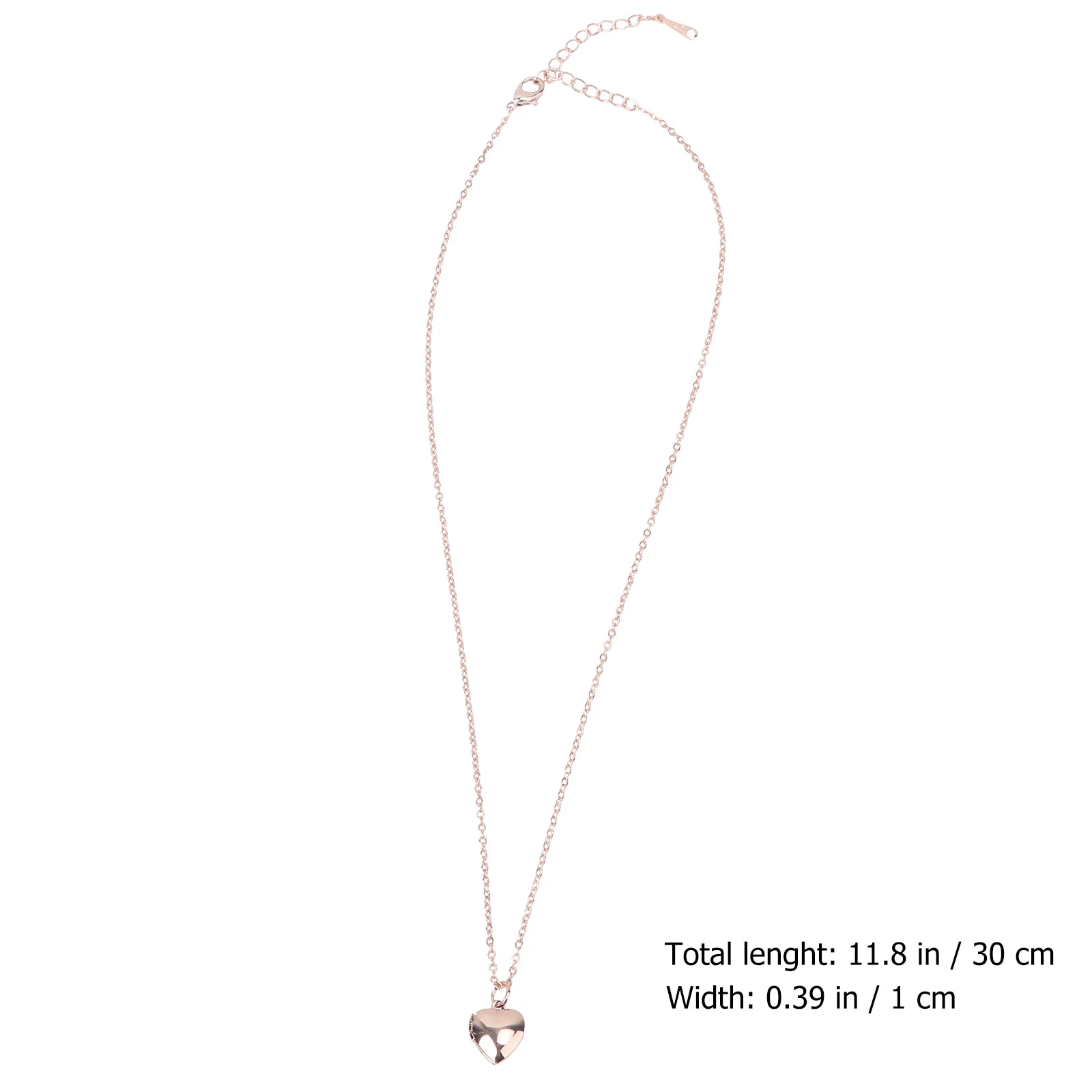 النحاس على شكل قلب صور المنجد قلادة قلادة مجوهرات للنساء الفتيات هدية يومية حفلة المنجد قلادة الرقبة قلادة معلقة