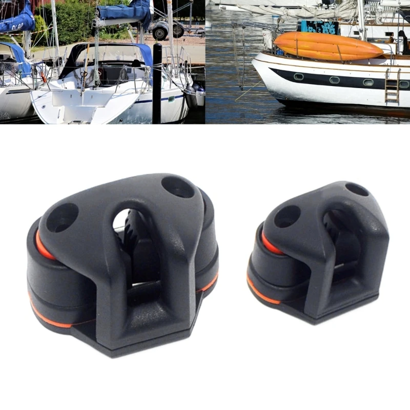 Boat Cleats for Up To 12mm Diameter Rope Portable Bearing Marine Line Cleats Rope Fairlead for Boat Canoe