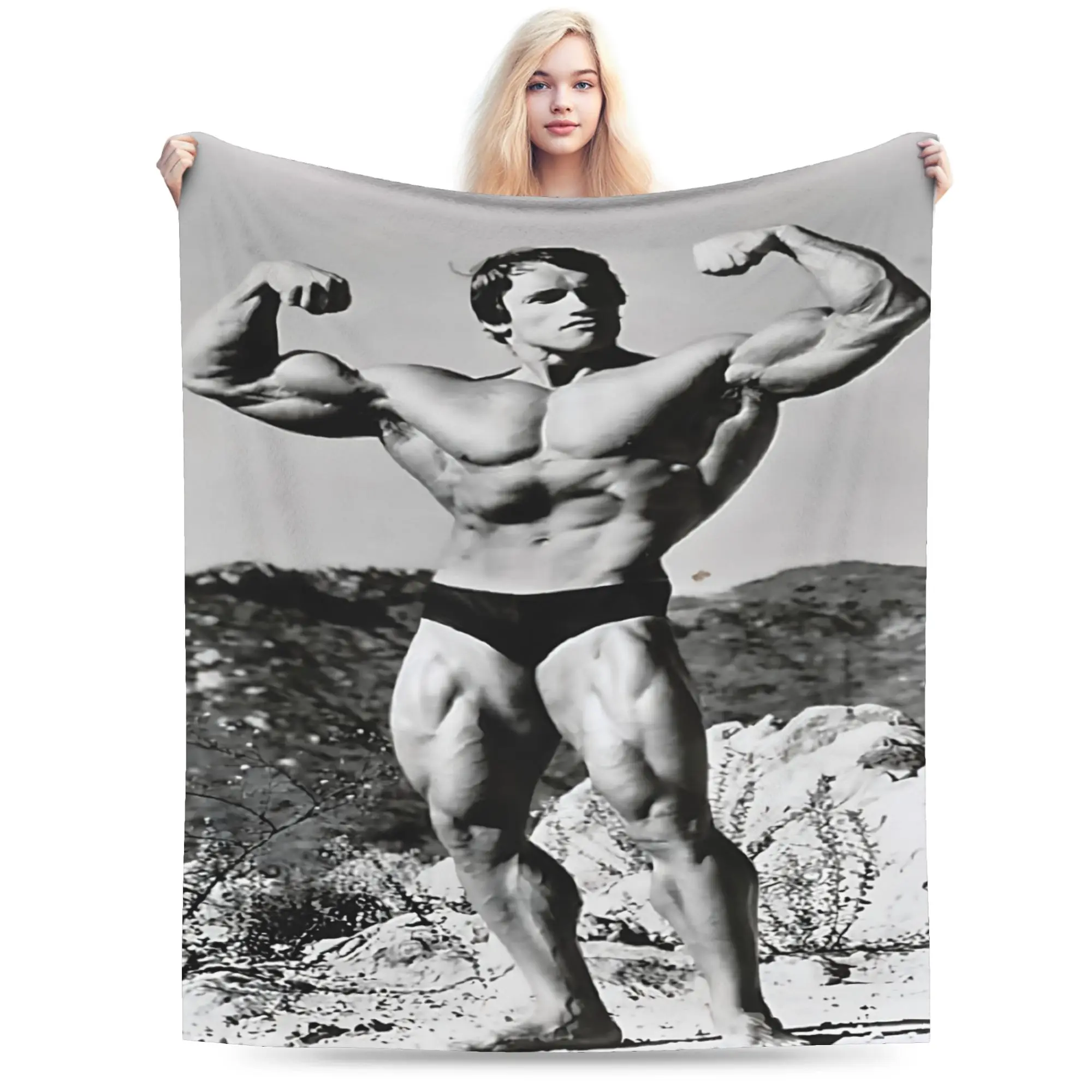 Arnold Schwarzenegger Merch Blankets Lightweight Thin Flannel  Throw Blankets Cozy Bedspread