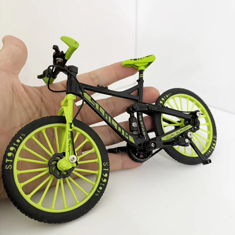 1:8 Model Alloy Bicycle Diecast Finger Mountain Metal Body Bikes Mini Toy Bicycles