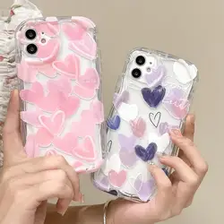 Girl Cute Love Heart Phone Case for Realme C53 C55 C67 C63 C65 C35 C33 C21Y C25Y C30 C51 C20 8 5G 10 11 12 Pro Plus GT 6 Cover