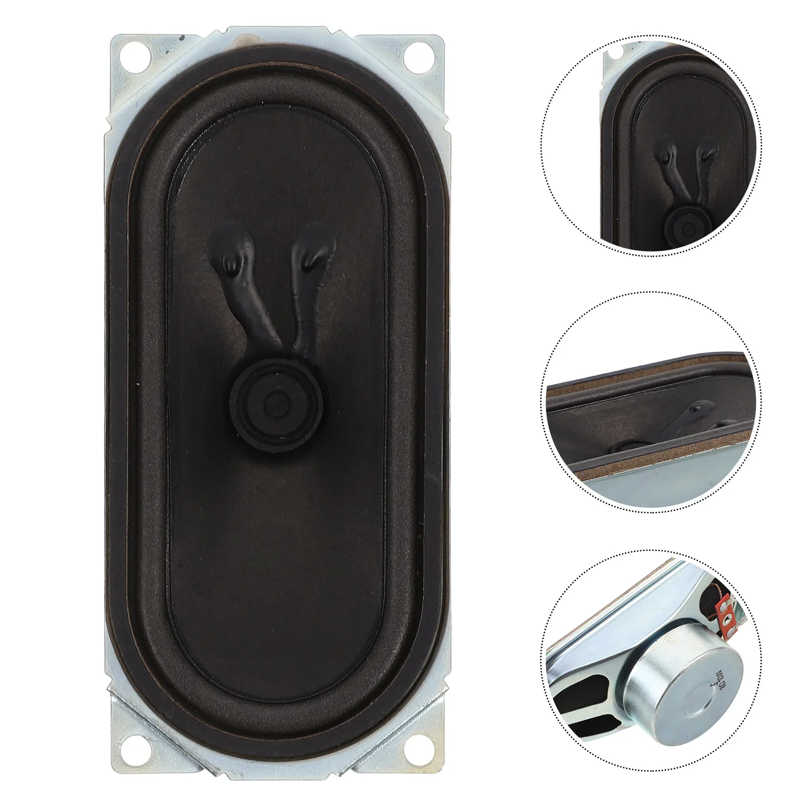 3Pcs Ohm Full Range Loudspeaker Driver TV Speaker Replacement Oval Woofer for Audio Repair Music Ktv