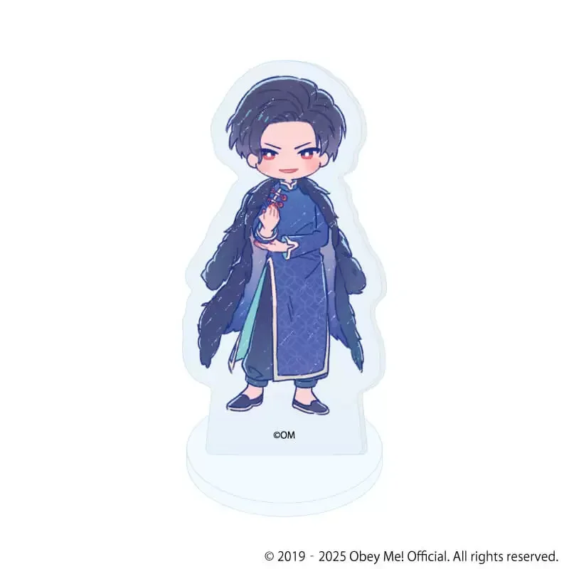 15CM Anime Obey Me! Asmodeus Lucifer Mrmon Leviathan Acrylic Figures Stand Model Plate Display Desk Decor Friends Fans Gift TOY