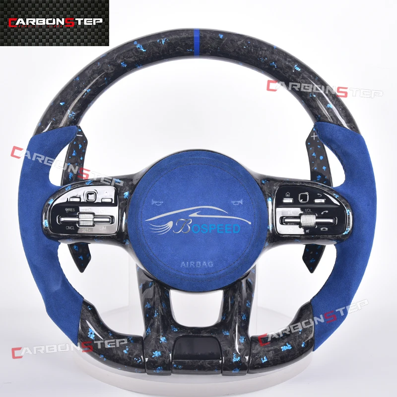 

For Mercedes Benz W205 AMG W212 W213 CLA C300 W211 W222 W221 C Class W204 GLK350 W218 G Class Carbon Fiber Steering Wheel