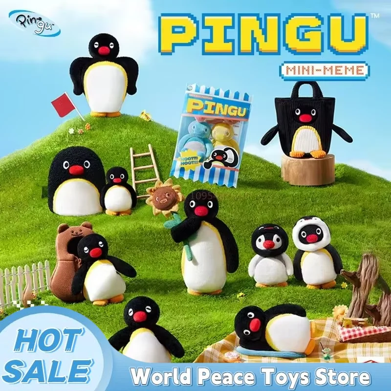 Pingu Penguin Mini Meme Blind Box Kawaii Pendant Keychain Bag Hanging Ornament Mystery Box Trendy Toy Collect Birthday Gifts view 2