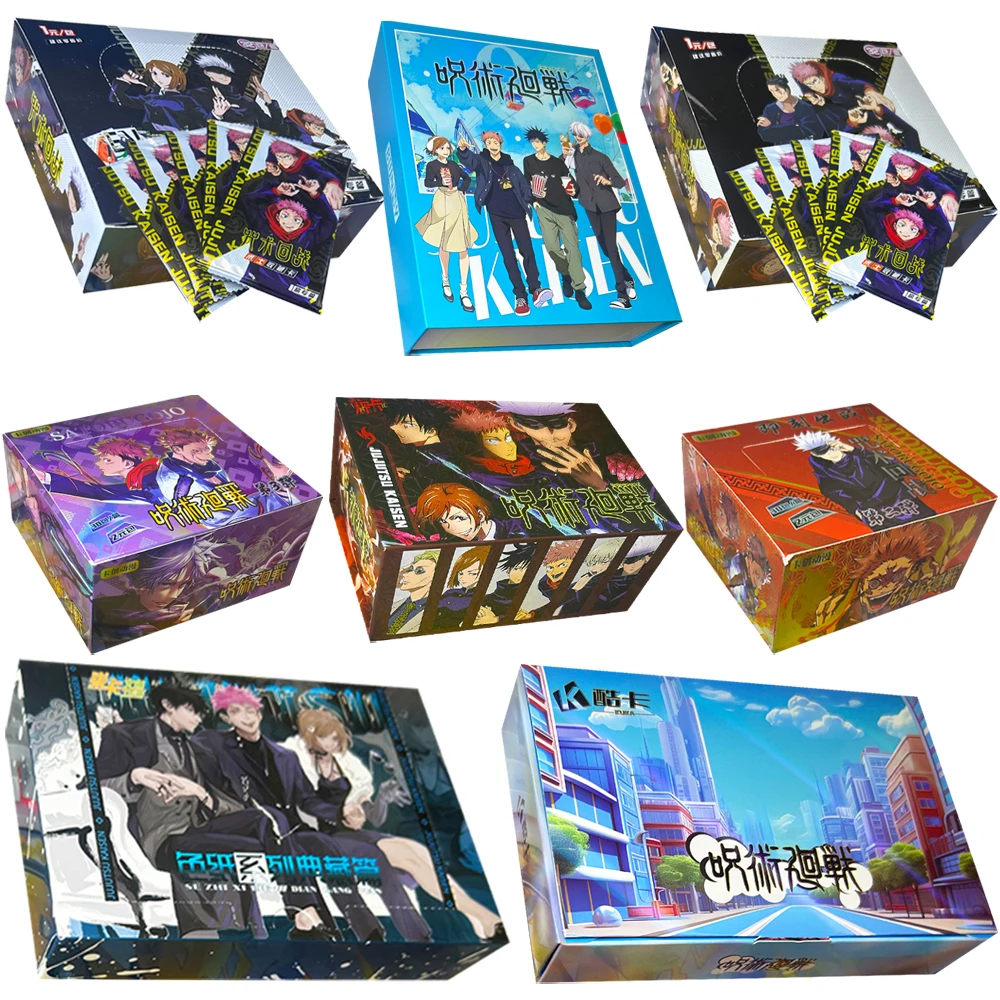 

Wholesale Jujutsu Kaisen Card Full Range Itadori Yuji Satoru Gojo Fushiguro Megumi Anime Peripheral Collection Cards Toy Gift