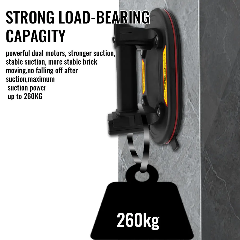 

Нагрузка 260 кг, большая электрическая вакуумная присоска, дисплей, сверхмощные ручные сильные присоски, воздушный насос, подъемник для гранитной стеклянной плитки