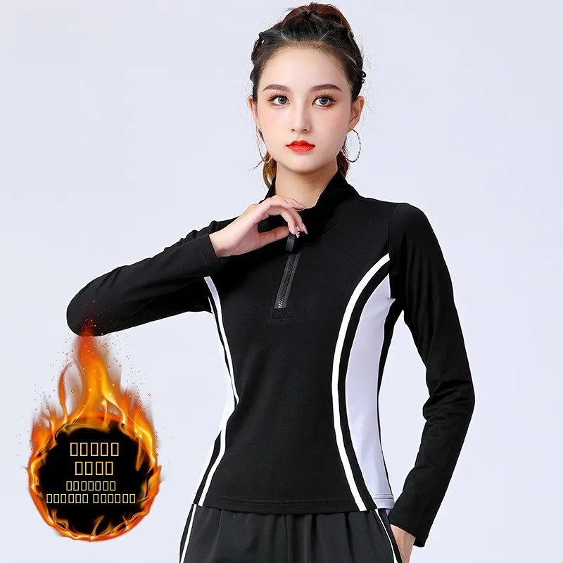

Fitn Square Dance Long Sve Sportswear Women's Faionable New Sle Spring T-irt Poetic License Polyester Fiber 00%