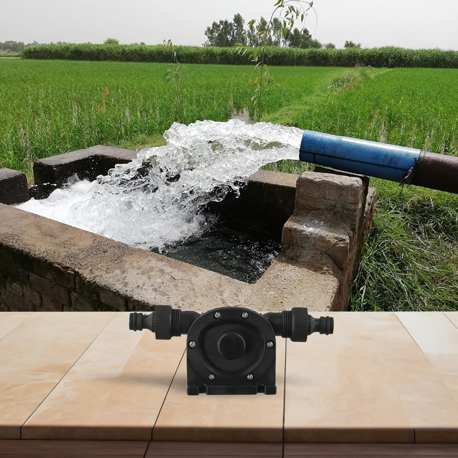 Flood Control Pump Electric Drill Pump Flood Water Management Large Flow Capacity Metal And Plastic Construction Drill Bit