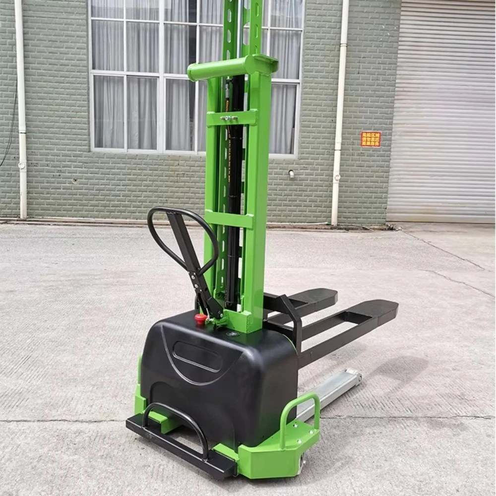 Warehouse Forklift  500kg 700kg 1000kg Semi Electric Full Electric Self Loading Stacker with Lithium Battery