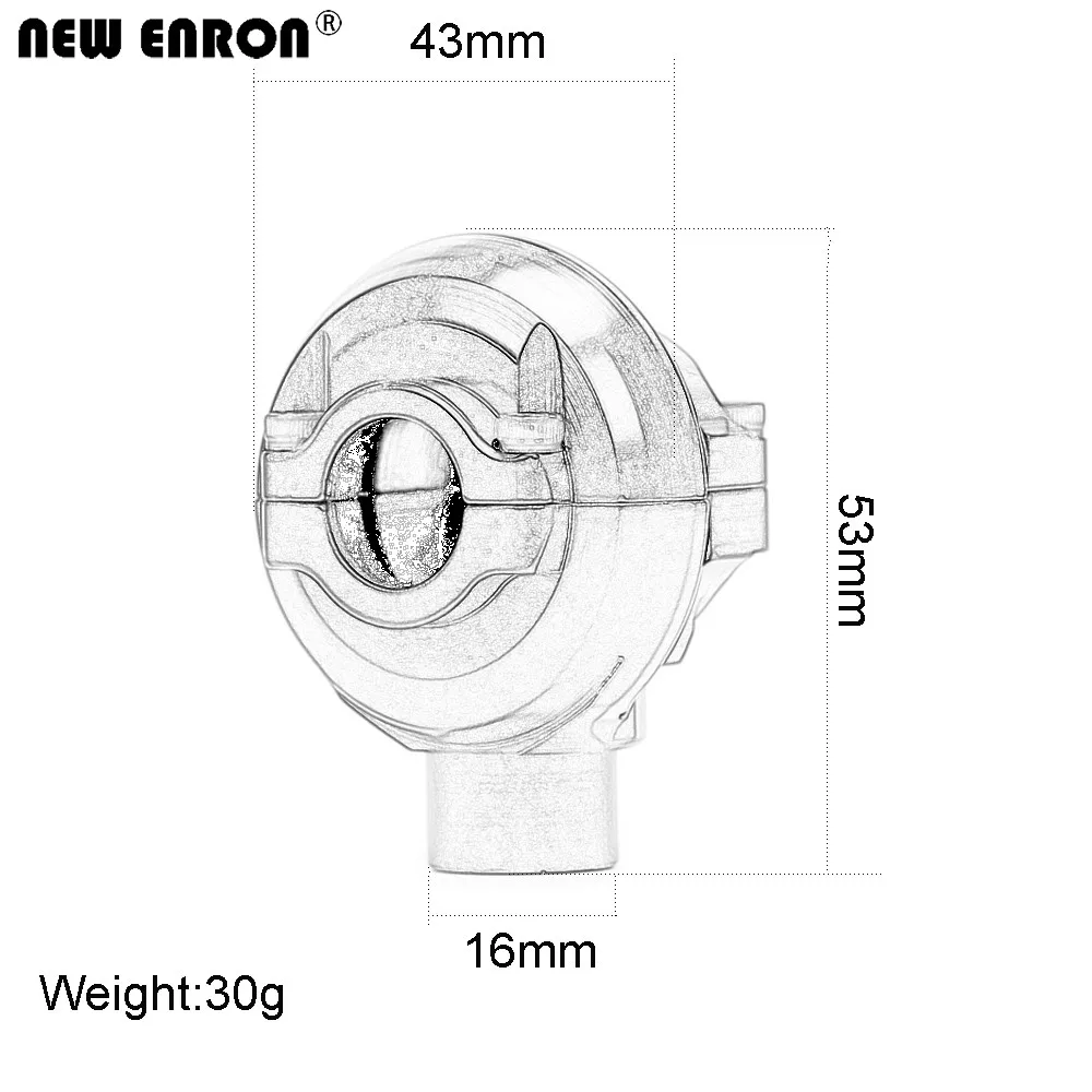 NEW ENRON 1Pcs Aluminum #5380 Differential Housing Case & Screws for RC Car Traxxas 1/10 Revo 3.3 53097-3 Slayer Pro 4X4 59076-3