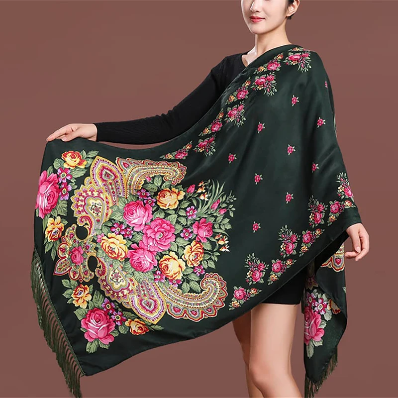 2024 Print Shawls Female Designer Women Winter Scarf Pashmina Flower Bufandas Foulard Warm Hijab Wraps Travel Stoles