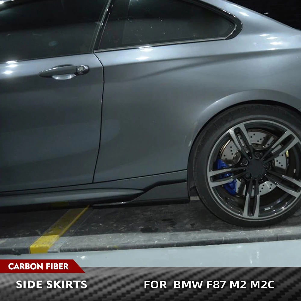 

Carbon Fiber / FRP Car Side Skirts Splitters Cupwings Winglets Canards Apron For BMW 2 Series F87 M2 M2C Competition 2016 - 2020
