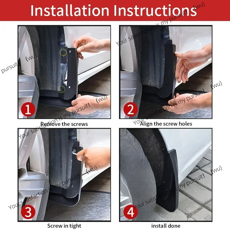 For BYD SONG L DM I 2024 Mud Flaps Splash Guard MudFlaps Front Rear Fender Protector Car Accessories 4pcs Mudguards