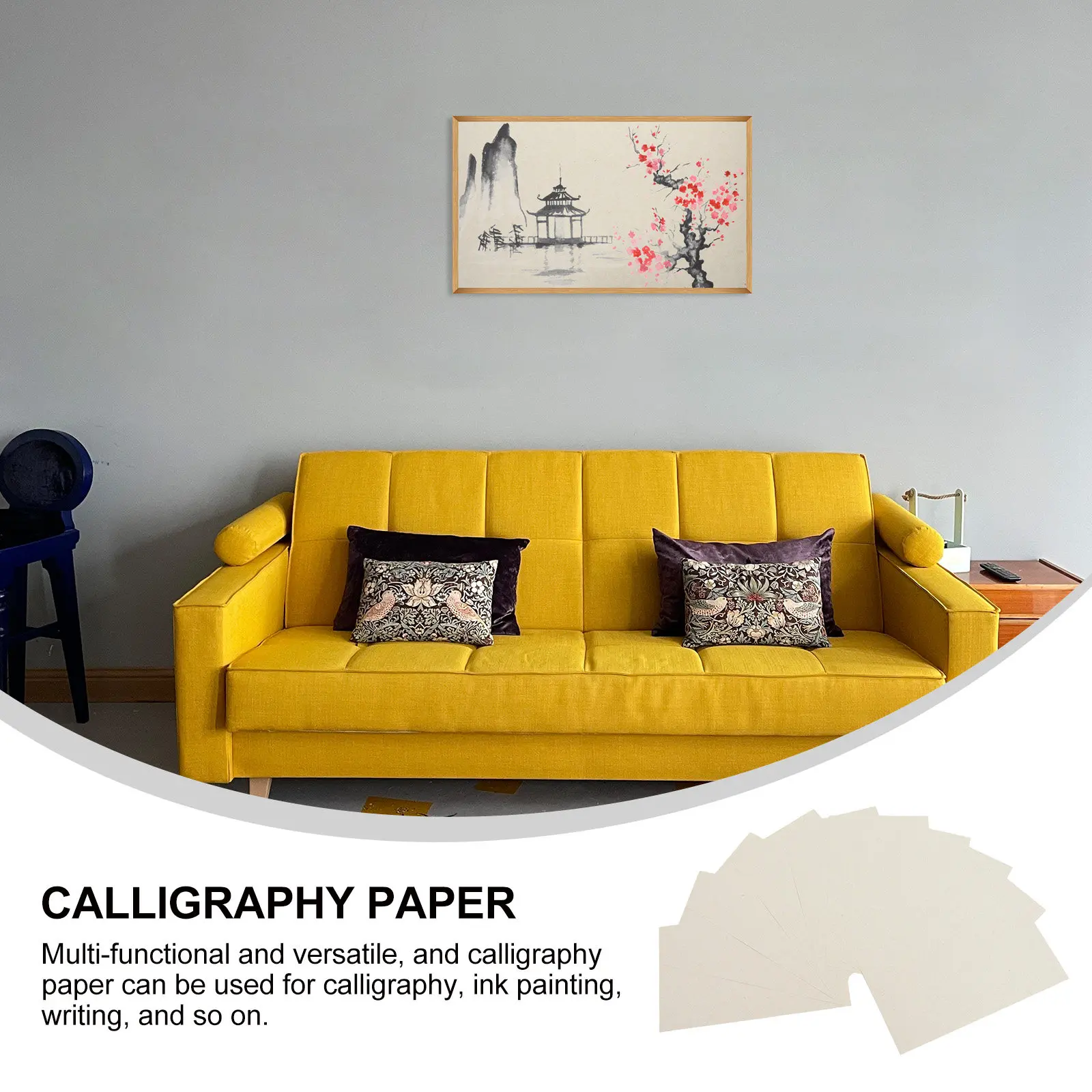 10 Sheets Calligraphy Drawing Paper Reusable Portable Xuan Chinese Practice Painting Thick