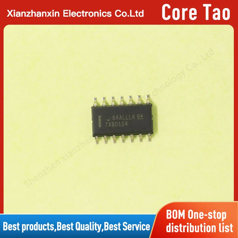 5pcs/lot TXB0104DR TXB0104D TXB0104 SOP-14 Voltage level shifter chip