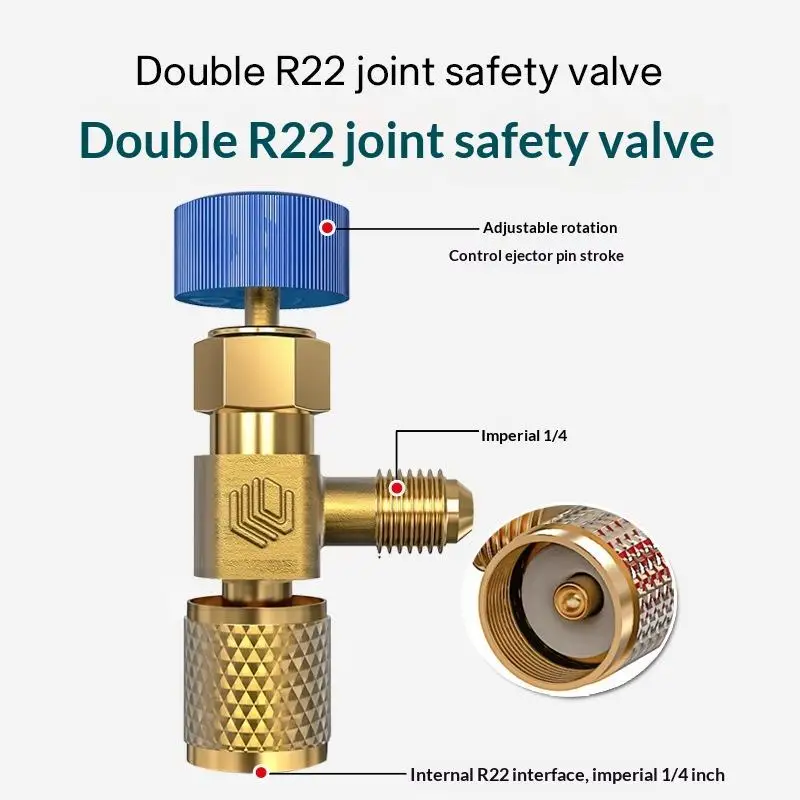 .New Sale-Professional R410a R22 Air Conditioning Adapter with Secure Liquid Safety Valve for Residential Use 2026