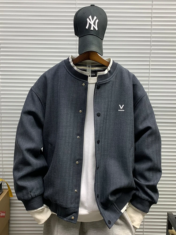 

Spring Autumn New Sle Baseball Jaet Men Casual Loose Sports American Trendy Brand Versatile Flight Outerwear