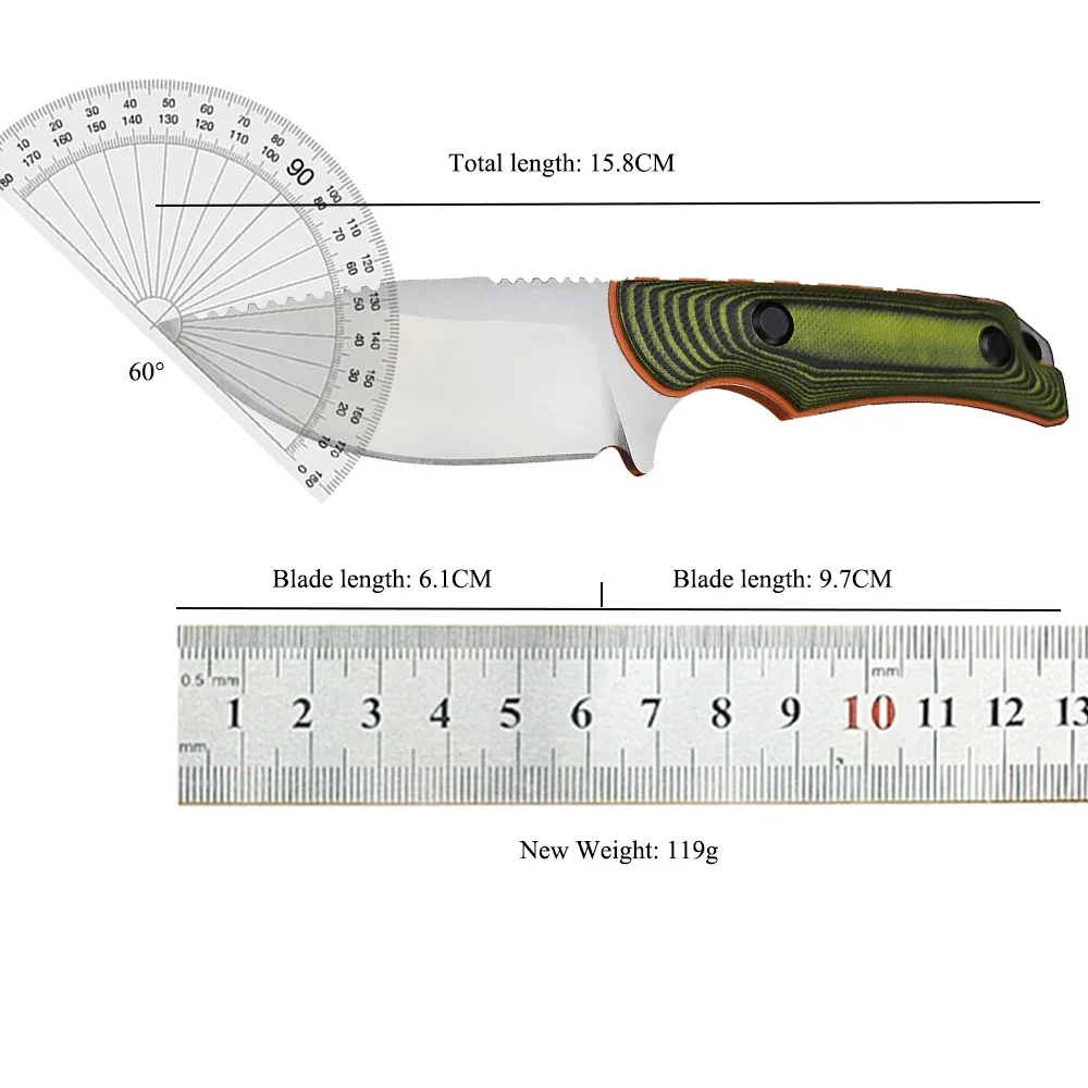 BM 15017 Hidden Canyon 8Cr13Mov Blade Fixed Blade Knife Multifunctional Gear BBQ Fishing Picnic Bamboo Segmenting Stake Shaving