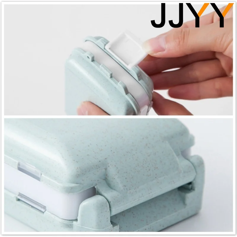 JJYY Portable Pill Box Medical Kits Vitamin Pills Box Storage Box 8 grids Pill Container Health Travel Supply Mini Pill Box 1PC