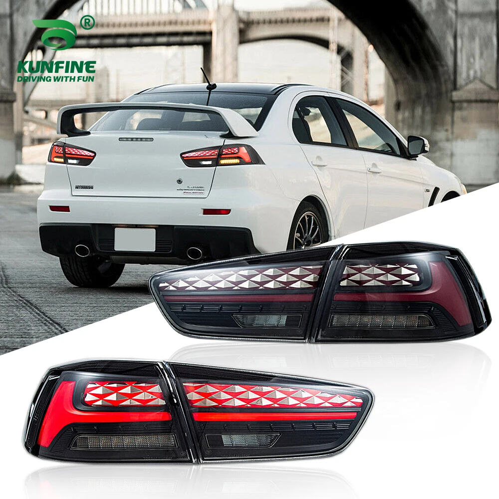 Pair Of Car Tail Light Assembly For Mitsubishi Lancer 2008 2009 2010-2016 LED Brake Signal light Car led Tail light Tuning Parts