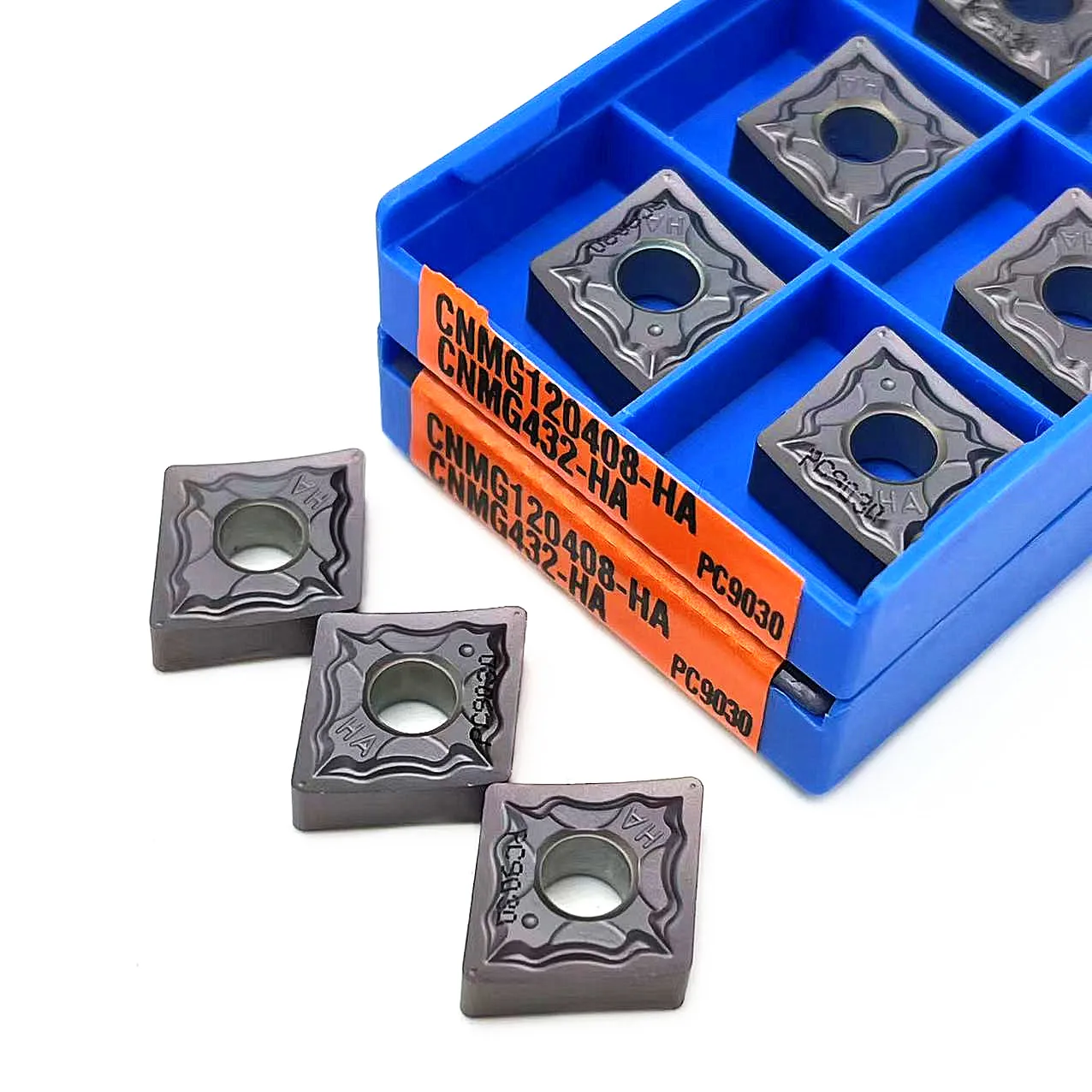 Herramientas de corte externo de acero inoxidable, inserto CNC de alta calidad, CNMG120404 HA, CNMG120408 HA, PC9030, 10 piezas