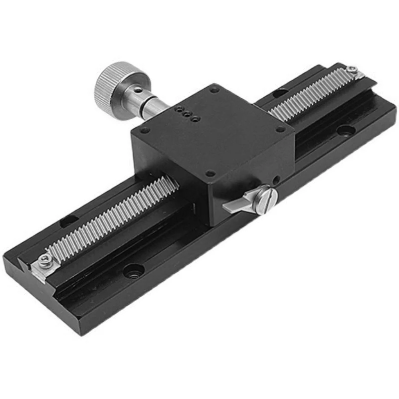 X-axis dovetail groove slider LWX40/25/60 long stroke manual displacement precision fine adjustment slide table gear rack type