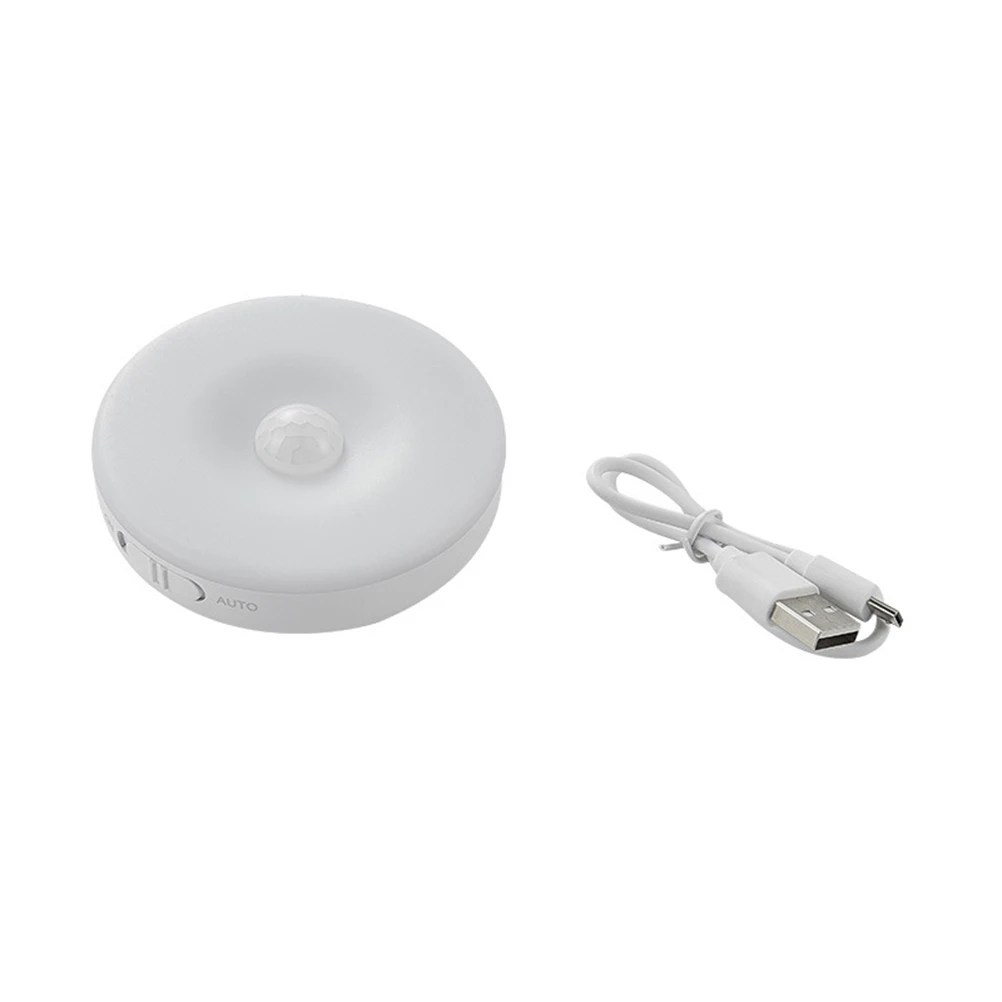 أضواء الممر LED محس حركة ضوء الليل قابلة للشحن الأبيض جسم الإنسان التعريفي درج المدخل USB شحن أجهزة الاستشعار الذكية