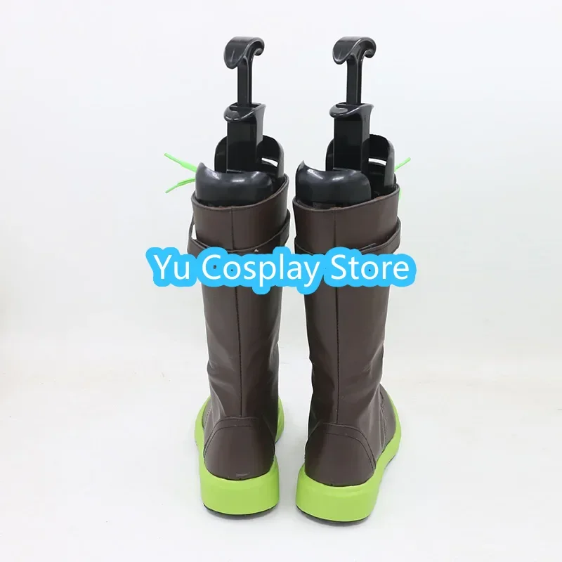 Game Nu: Carnival Quincy Cosplay Shoes PU Leather Shoes Halloween Carnival Boots Cosplay Prop Custom Made